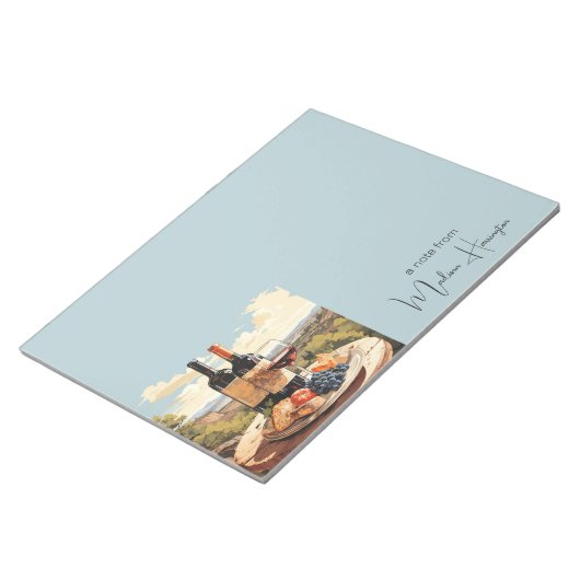 Aangepaste naam Wine Lover's Notitieblok (Schuin)