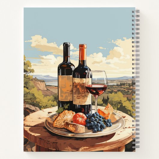 Aangepaste naam Wine Lover's Notitieboek (Achterkant)