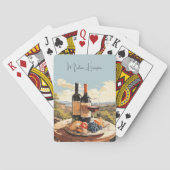 Aangepaste naam Wine Lover's Pokerkaarten (Achterkant)