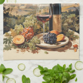 Aangepaste naam Wine Lover's Theedoek (Gevouwen)