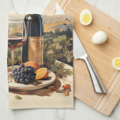 Aangepaste naam Wine Lover's Theedoek (Quarter Fold)