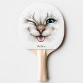 Aangepaste naam Winking Cat Tafeltennisbatje (Achterkant)