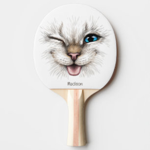 Aangepaste naam Winking Cat Tafeltennisbatje