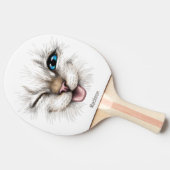 Aangepaste naam Winking Cat Tafeltennisbatje (Zijkant)