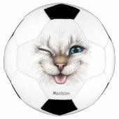 Aangepaste naam Winking Cat Voetbal (Voorkant)