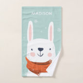 Aangepaste naam Winter Dieren handdoek set (Handdoek)