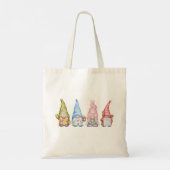 Aangepaste naam Winter Gnome Vakantie Tote Bag (Achterkant)