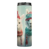 Aangepaste naam Winter Llama's Thermosbeker (Achterkant)