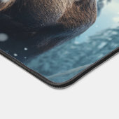 Aangepaste naam Winter Moose Bureaumat (Hoek)