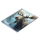 Aangepaste naam Winter Moose Notitieboek (Linkerzijde)