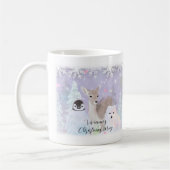 Aangepaste naam Winter Wonderland Arctic Animals Koffiemok (Links)