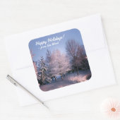 Aangepaste naam Winter Wonderland Gift Stickers (Envelop)