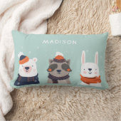 Aangepaste naam Winterdieren werpen kussens (Deken)