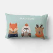 Aangepaste naam Winterdieren werpen kussens (Achterkant)