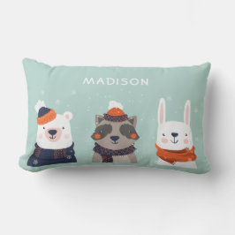 Aangepaste naam Winterdieren werpen kussens