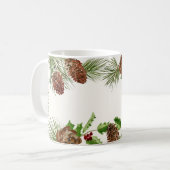 Aangepaste naam Wintergroen en Hulst Mok (Voorkant links)