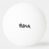 Aangepaste naam wit effen pingpongbal (Voorkant)