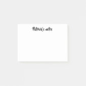Aangepaste naam wit effen post-it® notes (Voorkant)