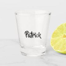 Aangepaste naam wit effen