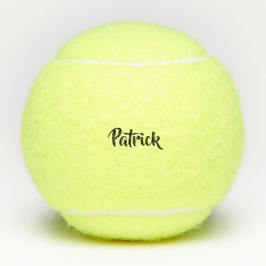 Aangepaste naam wit effen tennisballen (Voorkant)