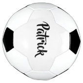 Aangepaste naam wit effen voetbal (Gedraaid)