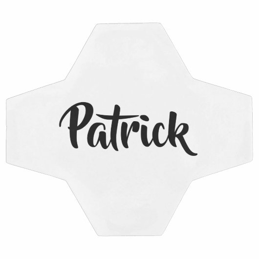 Aangepaste naam wit effen voetbal (Enkel)