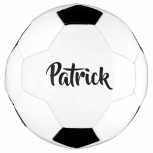 Aangepaste naam wit effen voetbal