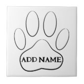 Aangepaste naam witboek afdrukken tegeltje (Voorkant)