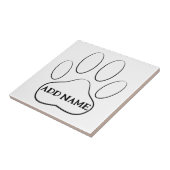 Aangepaste naam witboek afdrukken tegeltje (Zijkant)