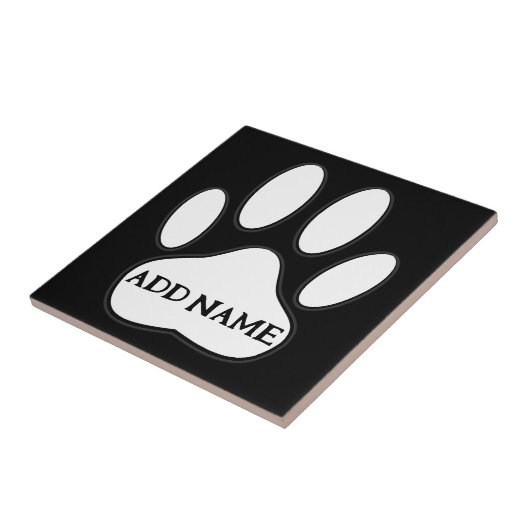 Aangepaste naam witboek afdrukken tegeltje (Zijkant)