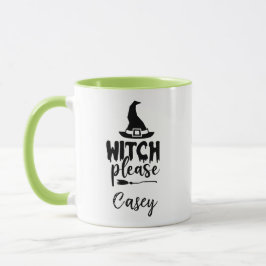 Aangepaste naam 'Witch Please' Mok