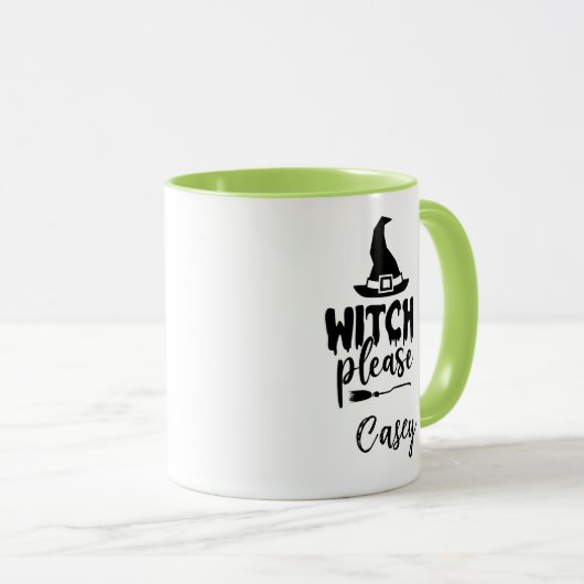 Aangepaste naam ' Witch Please' Mok (Voorkant rechts)