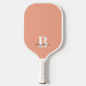 Aangepaste naam Witte Monogram Pickleball Paddle (Achterkant)