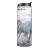 Aangepaste naam: witte paarden thermosbeker (Gedraaid links)