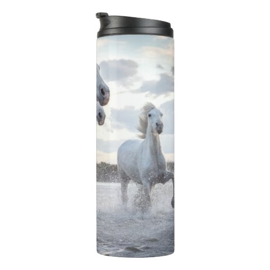 Aangepaste naam: witte paarden thermosbeker (Geroteerd rechts)