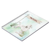 Aangepaste naam Witte Pet Dog Notitieboek (Linkerzijde)