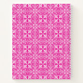 Aangepaste Naam witte vector Patroon Notitieboek (Achterkant)