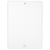Aangepaste naam Witte Waterverf Hengst Klembord (Achterkant)