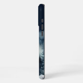 Aangepaste naam Wolf Wolven Huilen bij de maan iPhone Hoesje (Linkerkant)