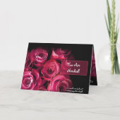 Aangepaste naam Word mijn bloemenmeisje rode rozen (Achterkant)