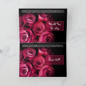 Aangepaste naam Word mijn bloemenmeisje rode rozen (Binnen)