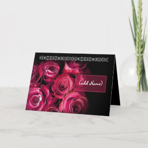 Aangepaste naam Word mijn bloemenmeisje rode rozen