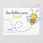 *Aangepaste naam* wordt binnenkort beter! Cute Get Briefkaart (Voorkant)