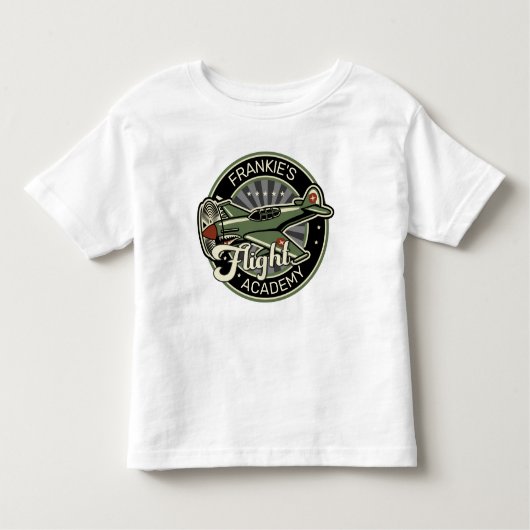 Aangepaste NAAM WWII Militair Gevechtsvliegtuig Oo Kinder Shirts (Voorkant)