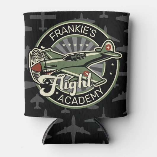 Aangepaste naam WWII Militaire brandweervlakte Ret Blikjeskoeler (Voorkant)