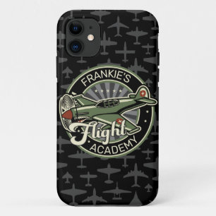 Aangepaste naam WWII Militaire brandweervlakte Ret Case-Mate iPhone Case