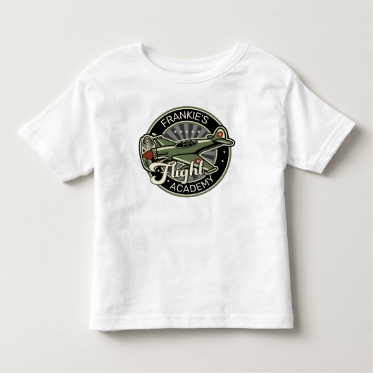 Aangepaste naam WWII Militaire brandweervlakte Ret Kinder Shirts (Voorkant)