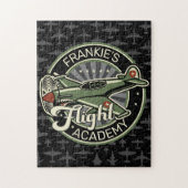 Aangepaste naam WWII Militaire brandweervlakte Ret Legpuzzel (Verticaal)