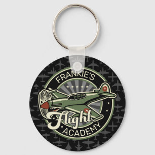 Aangepaste naam WWII Militaire brandweervlakte Ret Sleutelhanger