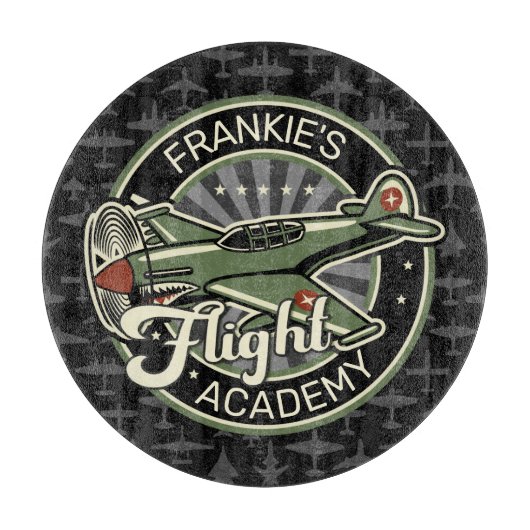 Aangepaste naam WWII Militaire brandweervlakte Ret Snijplank (Voorkant)